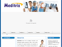 Tablet Screenshot of meditrix.in